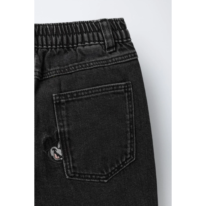 Джинсы в стиле багги с вышитым mickey mouse © disney