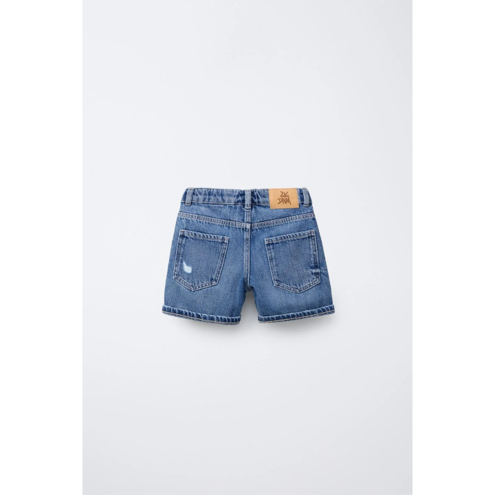 ДЖИНСОВЫЕ ШОРТЫ С РАЗРЕЗАМИ