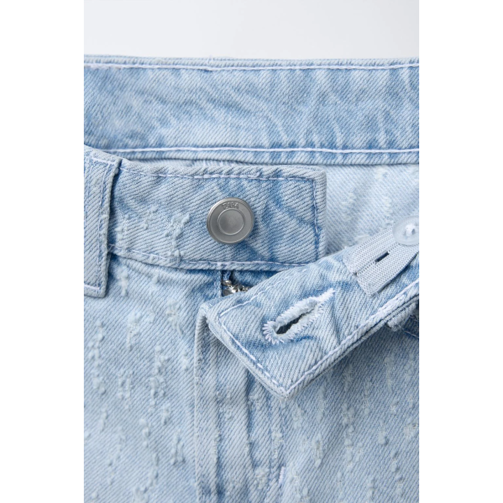 ДЖИНСОВЫЕ ШОРТЫ С РАЗРЕЗАМИ