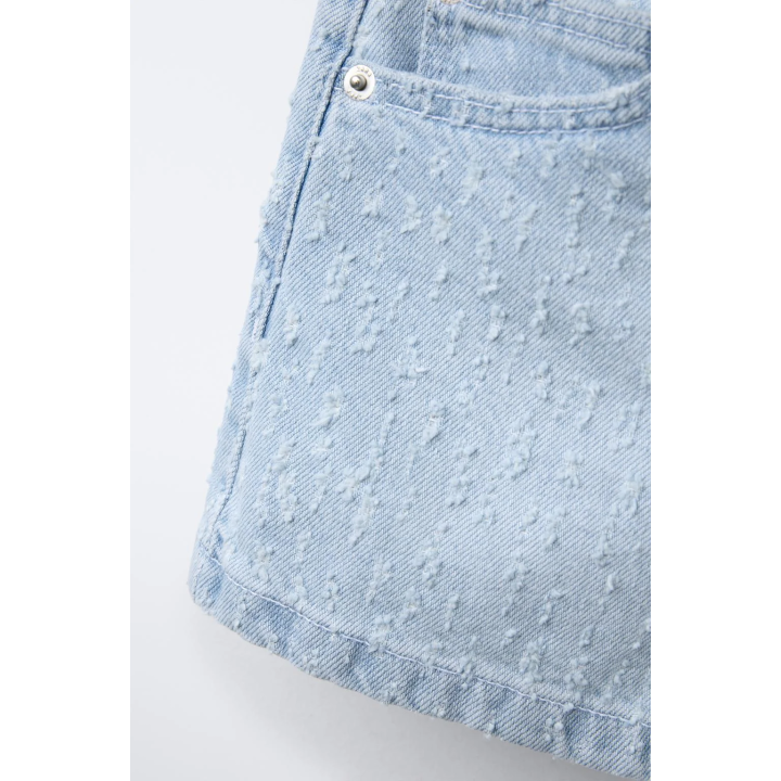 ДЖИНСОВЫЕ ШОРТЫ С РАЗРЕЗАМИ