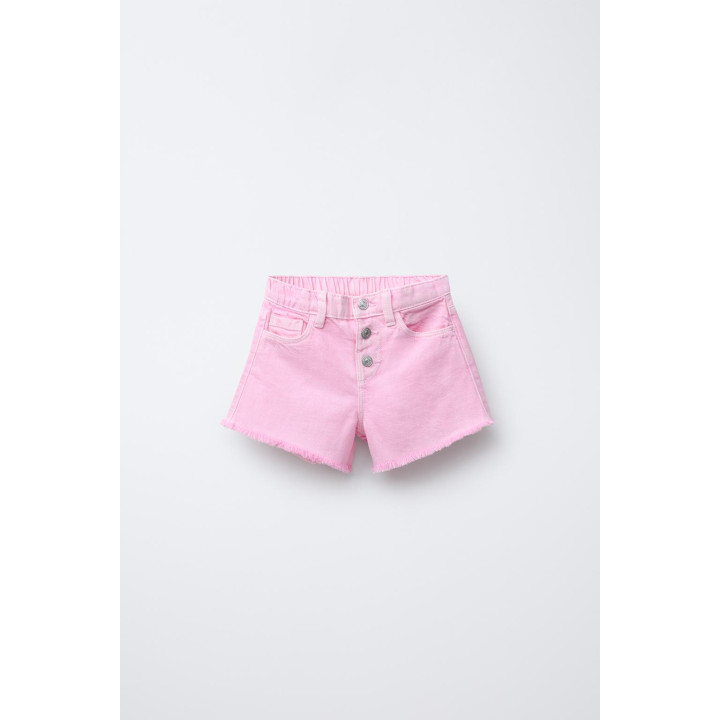 Шорты-бермуды twill mom fit