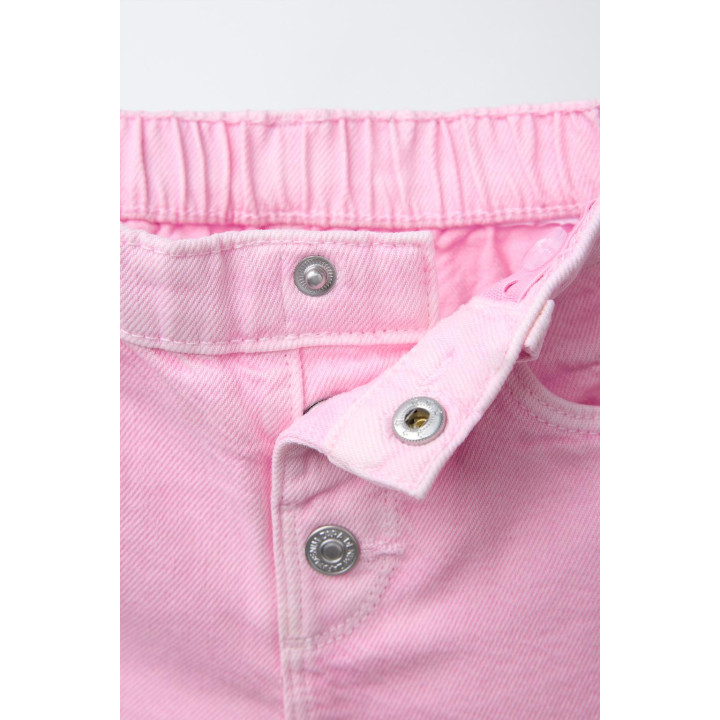 Шорты-бермуды twill mom fit