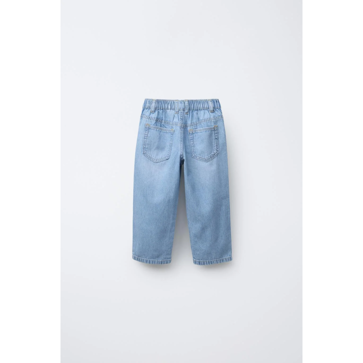 ДЖИНСЫ RELAXED ИЗ СТРУЯЩЕЙСЯ ТКАНИ