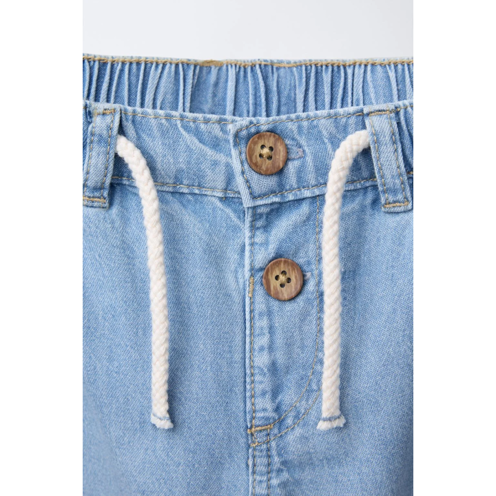 ДЖИНСЫ RELAXED ИЗ СТРУЯЩЕЙСЯ ТКАНИ