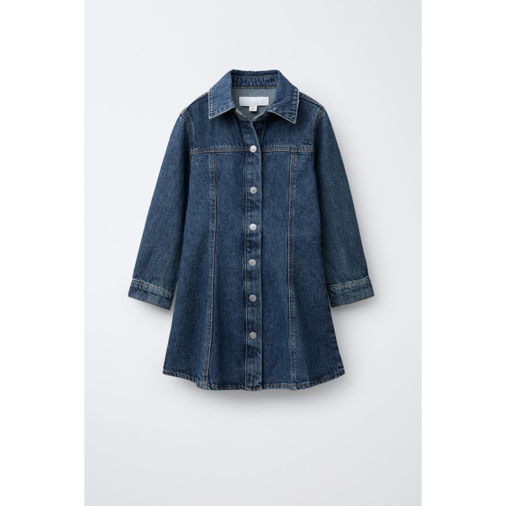 ДЖИНСОВОЕ ПЛАТЬЕ С РАЗРЕЗАМИ