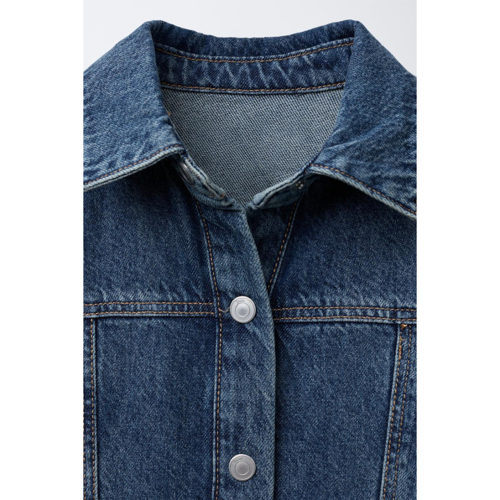 ДЖИНСОВОЕ ПЛАТЬЕ С РАЗРЕЗАМИ