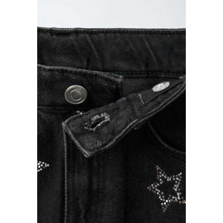 ДЖИНСОВАЯ ЮБКА СО ЗВЕЗДАМИ И БЛЕСТКАМИ