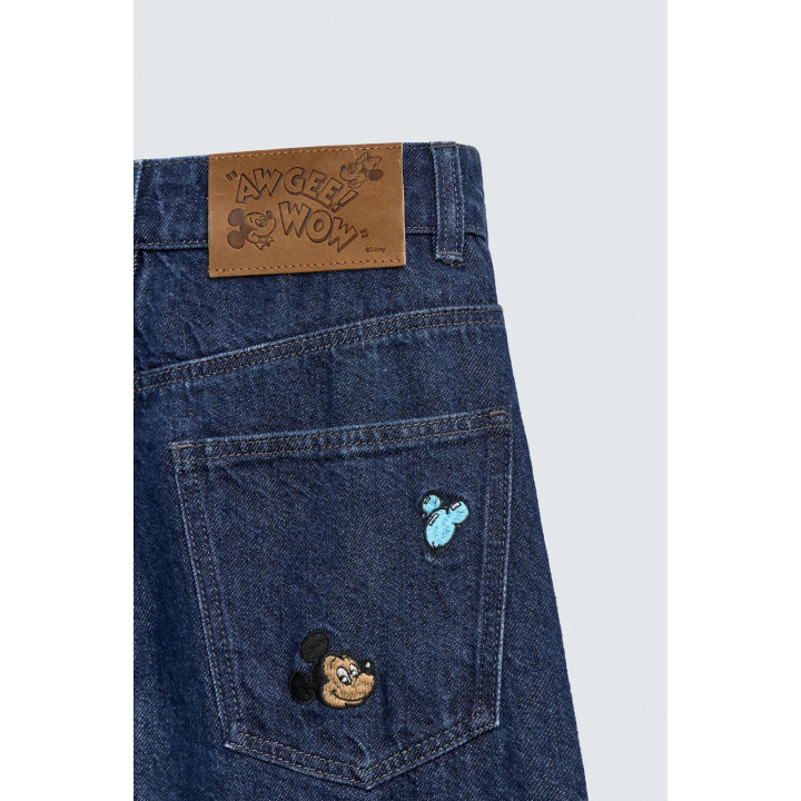 ДЖИНСЫ WIDE FIT С ВЫШИВКОЙ HARRY LAMBERT FOR ZARA X DISNEY