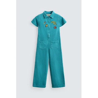 ДЖИНСОВЫЙ КОМБИНЕЗОН С ВЫШИВКОЙ И НАШИВКАМИ HARRY LAMBERT FOR ZARA X DISNEY