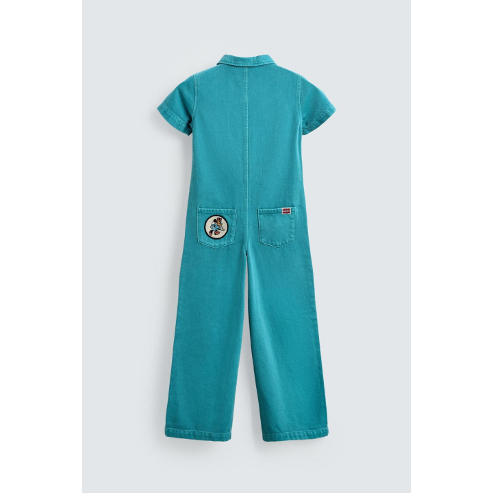 ДЖИНСОВЫЙ КОМБИНЕЗОН С ВЫШИВКОЙ И НАШИВКАМИ HARRY LAMBERT FOR ZARA X DISNEY