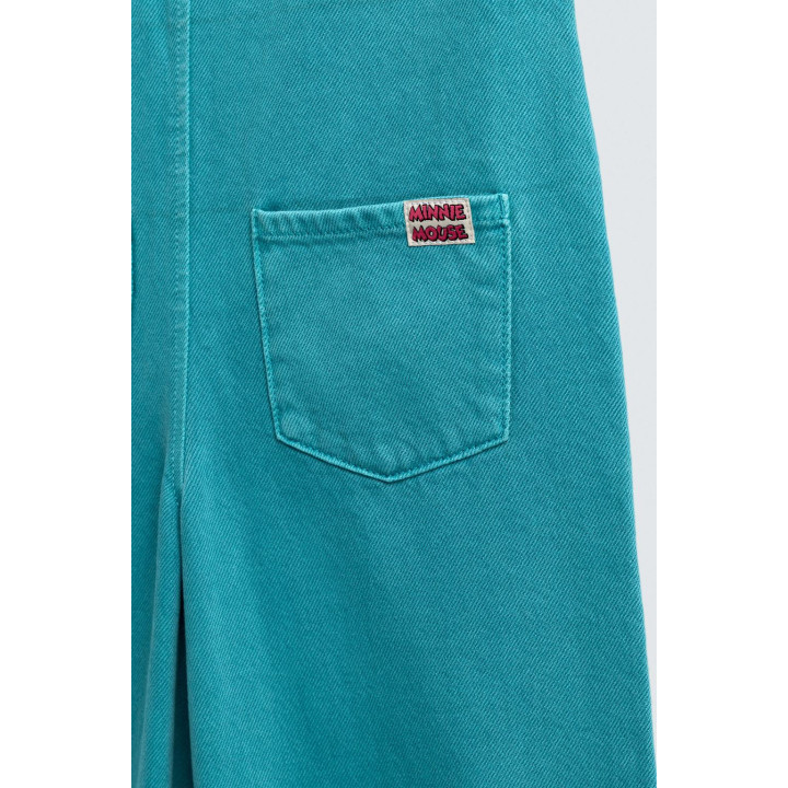 ДЖИНСОВЫЙ КОМБИНЕЗОН С ВЫШИВКОЙ И НАШИВКАМИ HARRY LAMBERT FOR ZARA X DISNEY