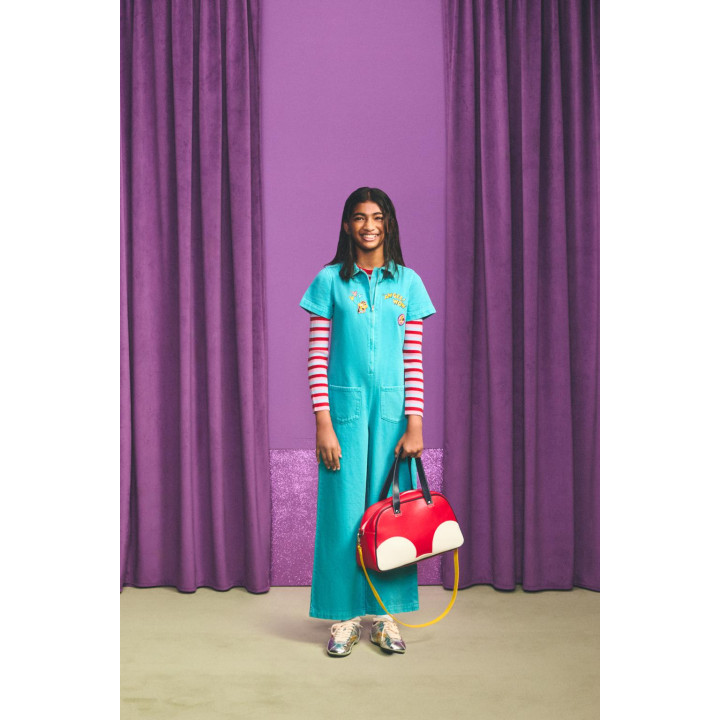 ДЖИНСОВЫЙ КОМБИНЕЗОН С ВЫШИВКОЙ И НАШИВКАМИ HARRY LAMBERT FOR ZARA X DISNEY