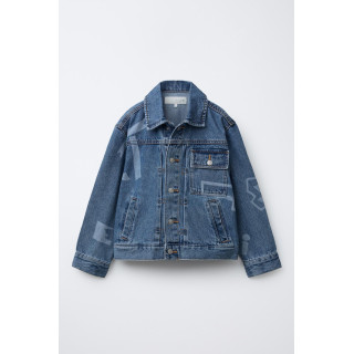 ДЖИНСОВАЯ КУРТКА С ПРИНТОМ