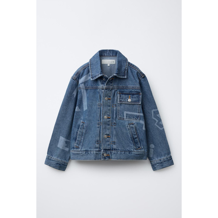 ДЖИНСОВАЯ КУРТКА С ПРИНТОМ