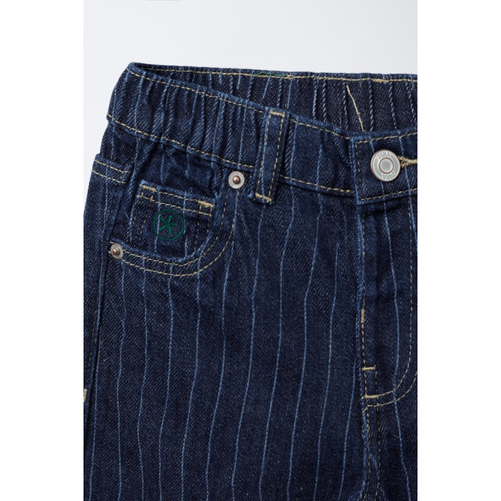 ДЖИНСЫ BAGGY В ПОЛОСКУ