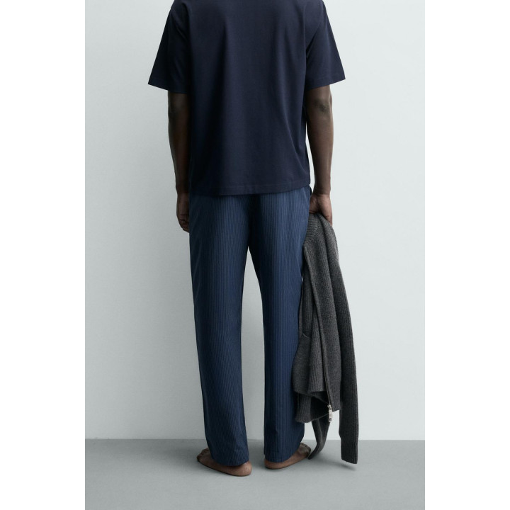 КОМПЛЕКТ ПОЛОСАТОЙ КОМБИНИРОВАННОЙ ПИЖАМЫ