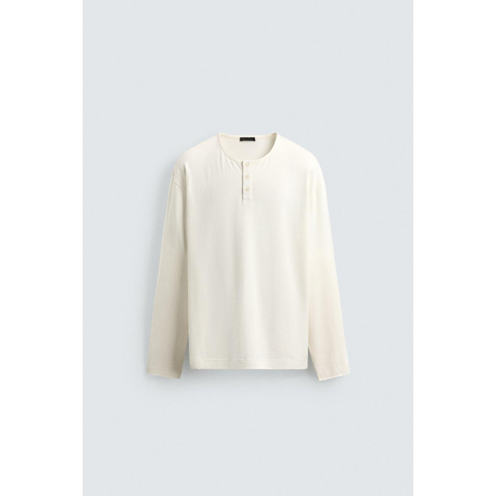 ПИЖАМА С ВОРОТНИКОМ И ПУГОВИЦАМИ В ПОЛОСКУ