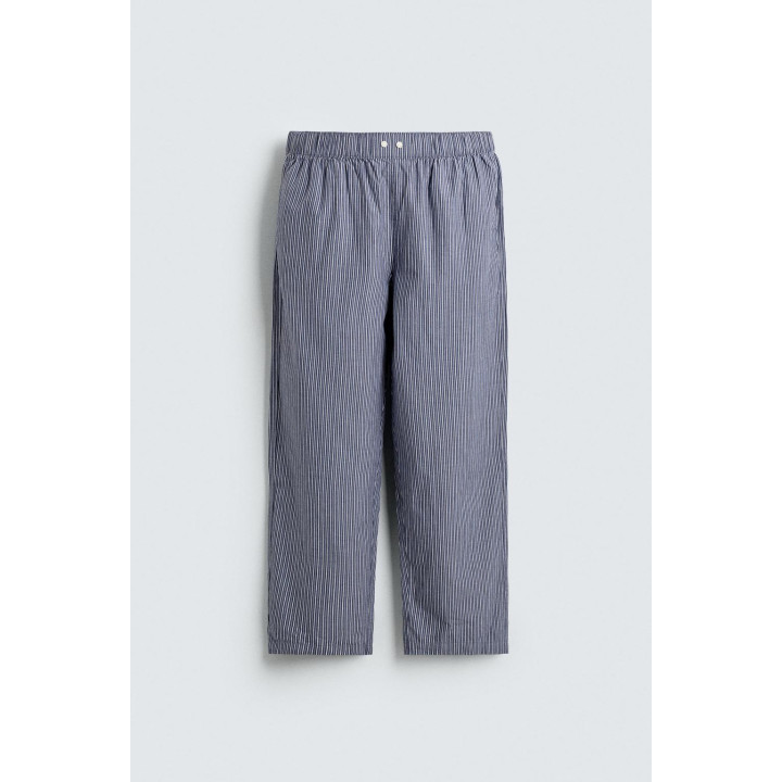 ПИЖАМА С ВОРОТНИКОМ И ПУГОВИЦАМИ В ПОЛОСКУ