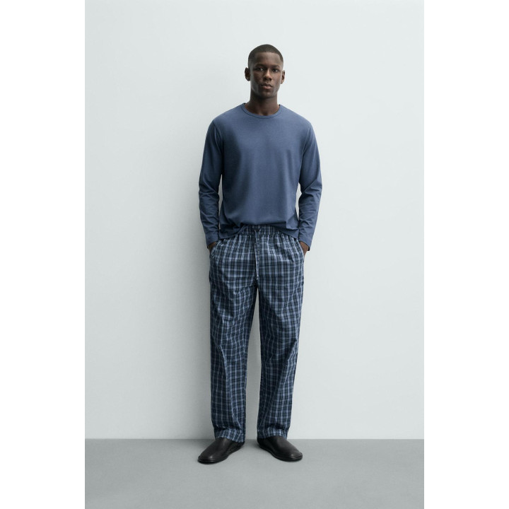 КОМПЛЕКТ ПИЖАМЫ В КОНТРАСТНУЮ КЛЕТКУ