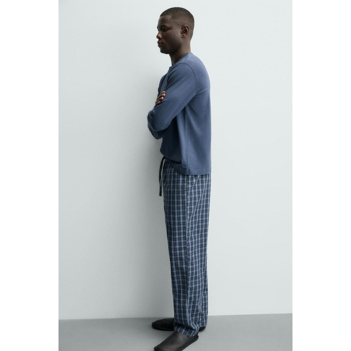 КОМПЛЕКТ ПИЖАМЫ В КОНТРАСТНУЮ КЛЕТКУ