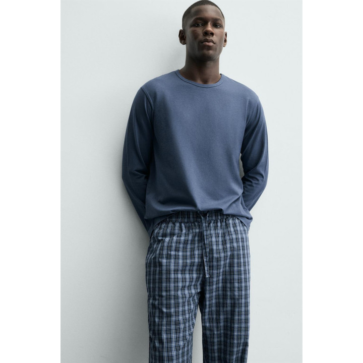 КОМПЛЕКТ ПИЖАМЫ В КОНТРАСТНУЮ КЛЕТКУ