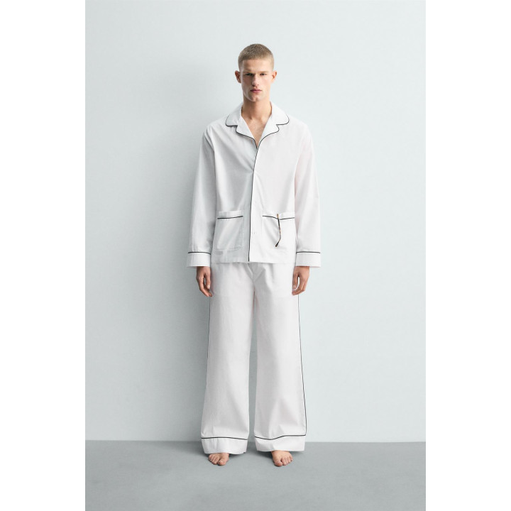 ПИЖАМНЫЙ КОМПЛЕКТ С КОНТРАСТНОЙ ОТДЕЛКОЙ, ОГРАНИЧЕННАЯ СЕРИЯ