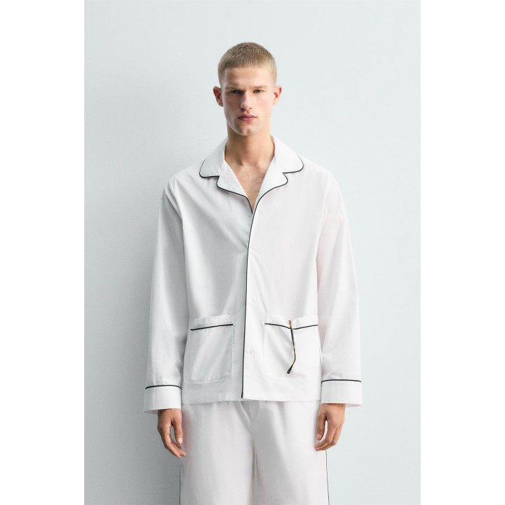 ПИЖАМНЫЙ КОМПЛЕКТ С КОНТРАСТНОЙ ОТДЕЛКОЙ, ОГРАНИЧЕННАЯ СЕРИЯ