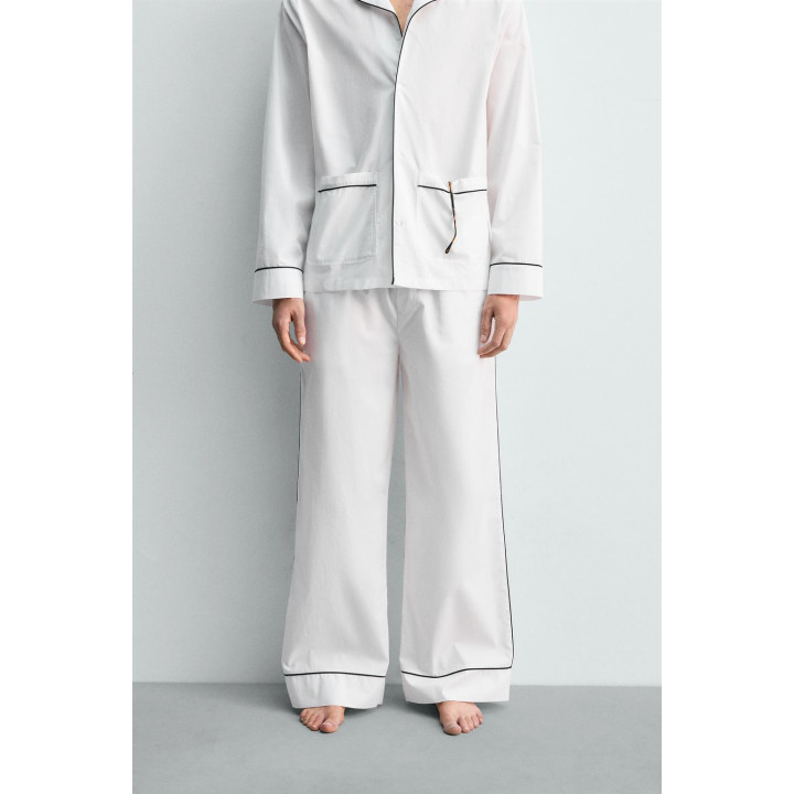 ПИЖАМНЫЙ КОМПЛЕКТ С КОНТРАСТНОЙ ОТДЕЛКОЙ, ОГРАНИЧЕННАЯ СЕРИЯ
