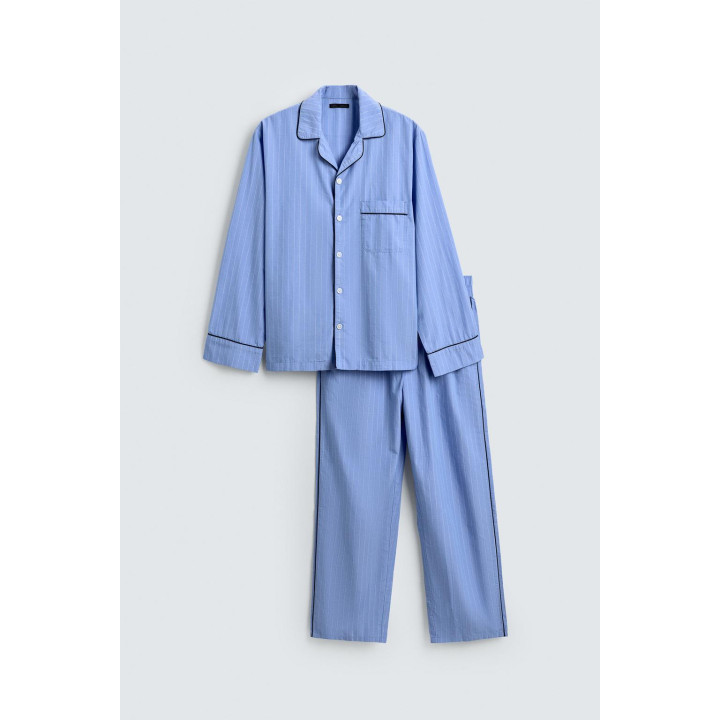 ПИЖАМА С КОНТРАСТНОЙ ОТДЕЛКОЙ