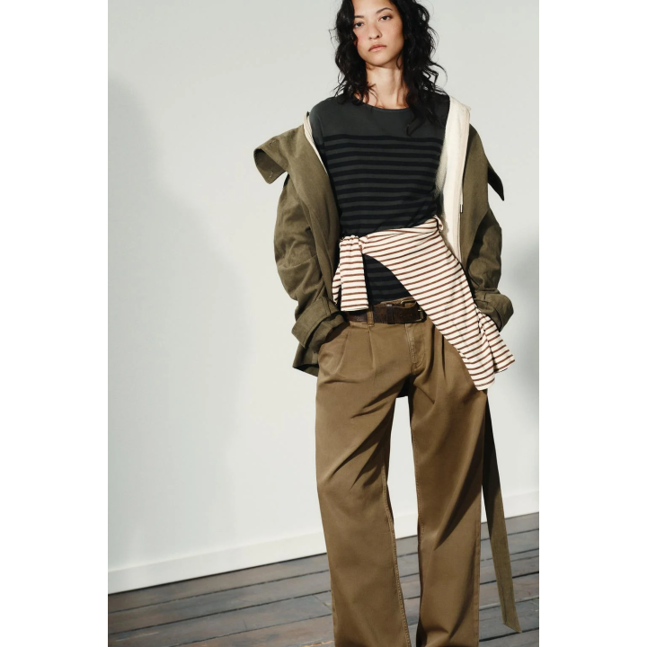 БРЮКИ ЧИНОС С НИЗКОЙ ПОСАДКОЙ