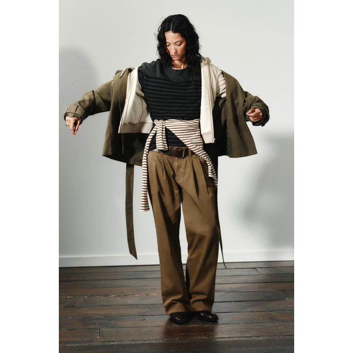 БРЮКИ ЧИНОС С НИЗКОЙ ПОСАДКОЙ