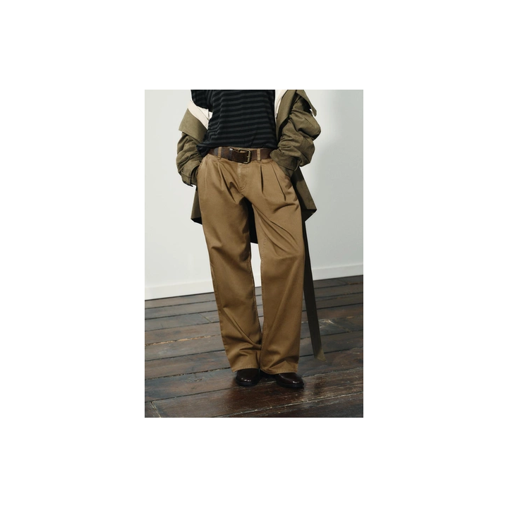 БРЮКИ ЧИНОС С НИЗКОЙ ПОСАДКОЙ