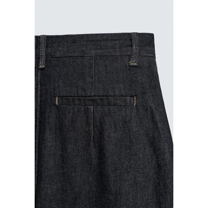 ДЖИНСЫ WIDE-LEG СО СКЛАДКАМИ