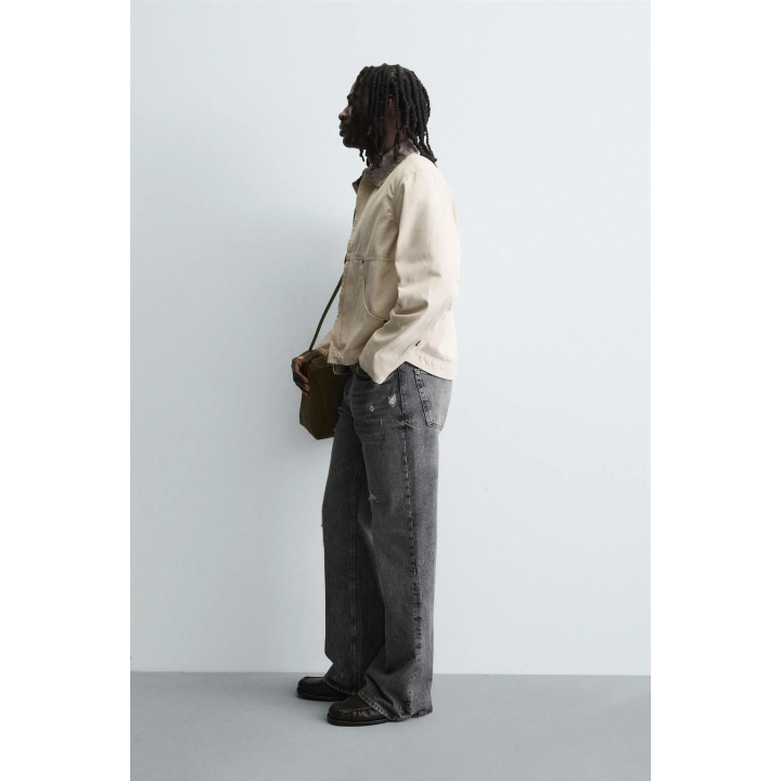 Куртка с контрастным воротником