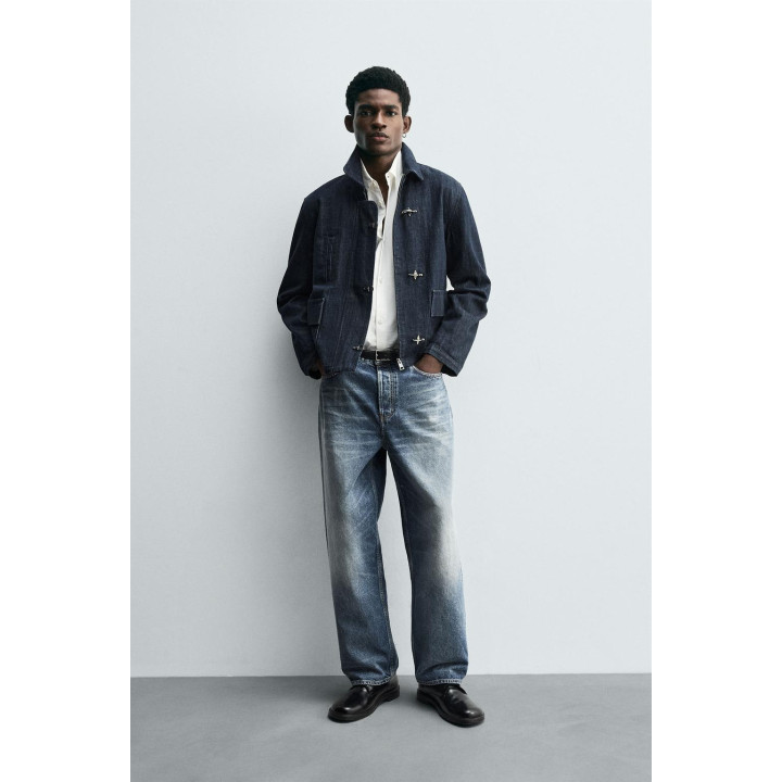 ДЖИНСОВАЯ КУРТКА С АЛАМАРАМИ