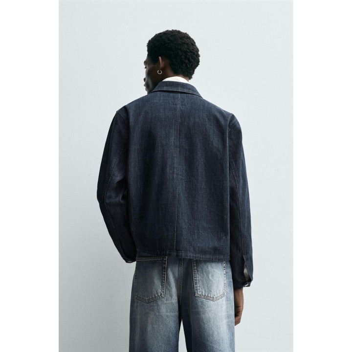 ДЖИНСОВАЯ КУРТКА С АЛАМАРАМИ