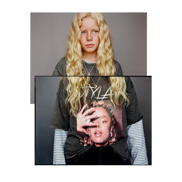 ФУТБОЛКА С ЭФФЕКТОМ ПОТЕРТОСТИ TYLA ©