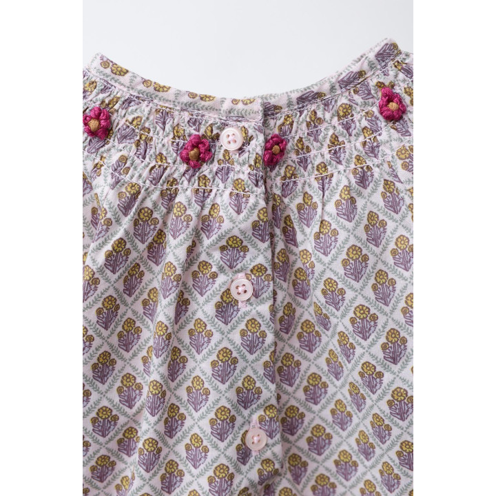 КОМБИНЕЗОН С ЦВЕТОЧНЫМ ПРИНТОМ