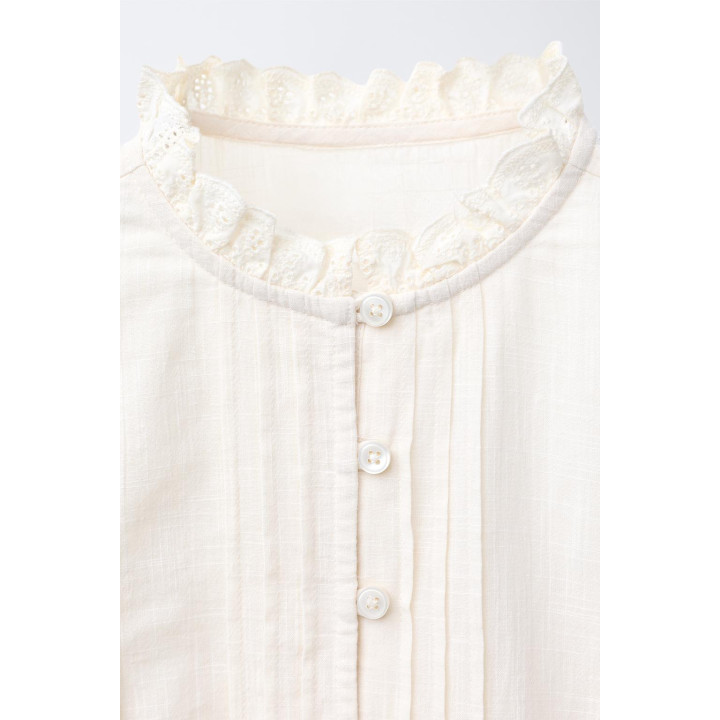 РУБАШКА В РОМАНТИЧЕСКОМ СТИЛЕ С КРУЖЕВОМ