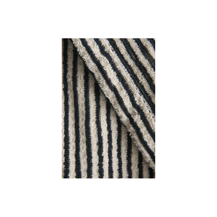 STRIPED BATHROBE WITH HOOD