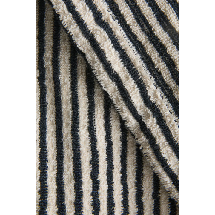 STRIPED BATHROBE WITH HOOD