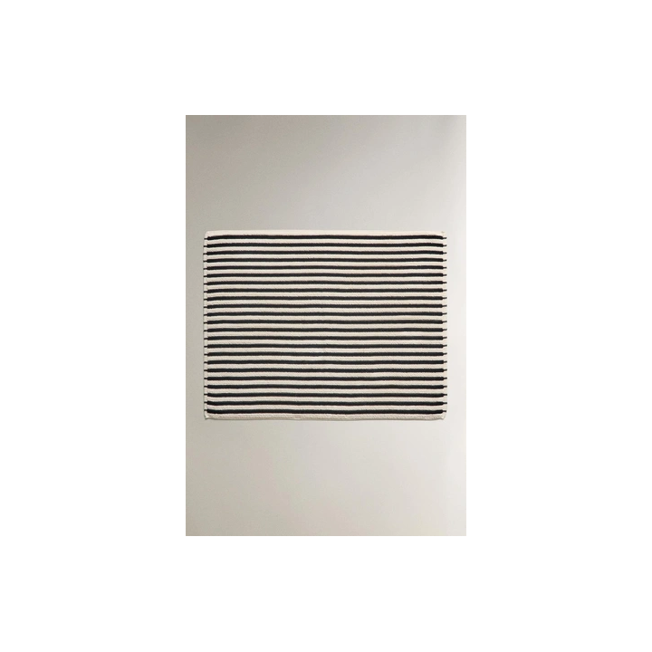 COLOURED STRIPE BATH MAT
