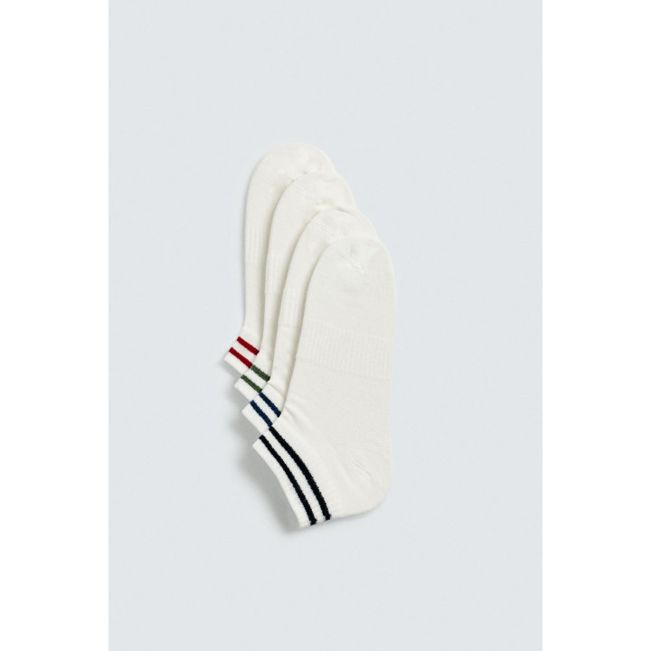 НАБОР ИЗ 4 ПАР НОСКОВ С ПОЛОСКАМИ