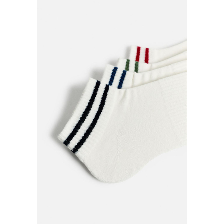 НАБОР ИЗ 4 ПАР НОСКОВ С ПОЛОСКАМИ