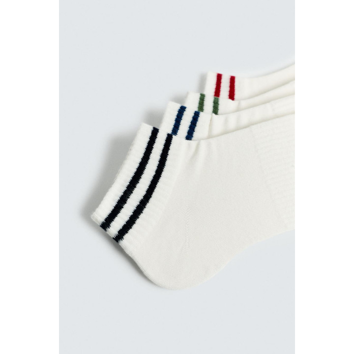 НАБОР ИЗ 4 ПАР НОСКОВ С ПОЛОСКАМИ