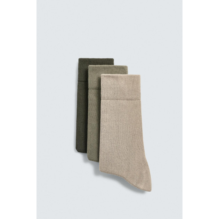 НАБОР ИЗ 3 ПАР НОСКОВ С РЕЛЬЕФНЫМ УЗОРОМ