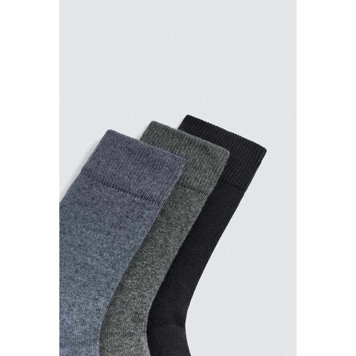 Набор из трех пар структурированных носков