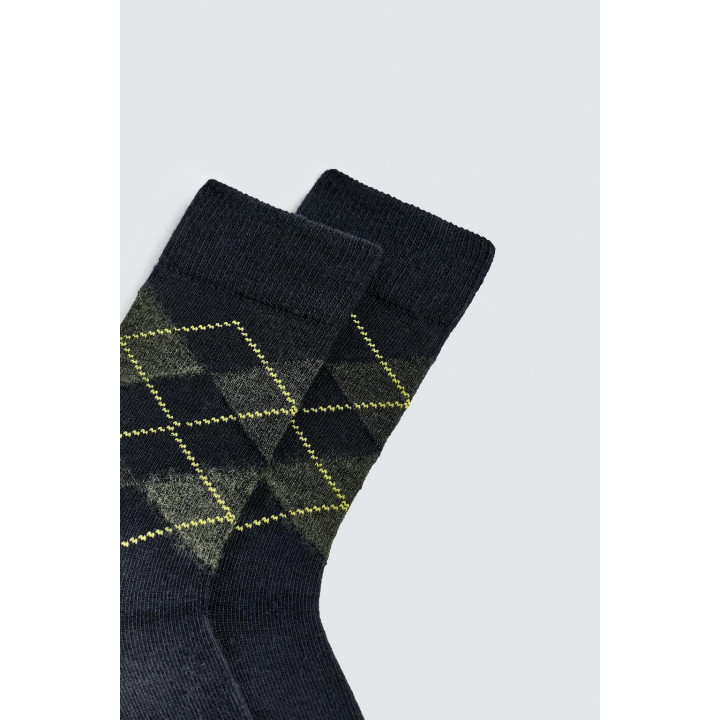 Носки-аргайл из шерсти