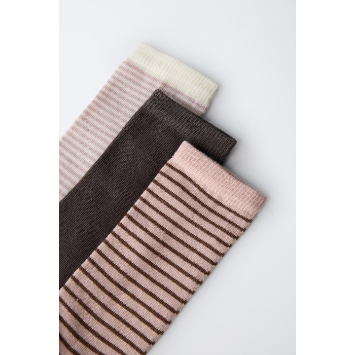 НАБОР ИЗ ПЯТИ ПАР ВЫСОКИХ НОСКОВ В ПОЛОСКУ