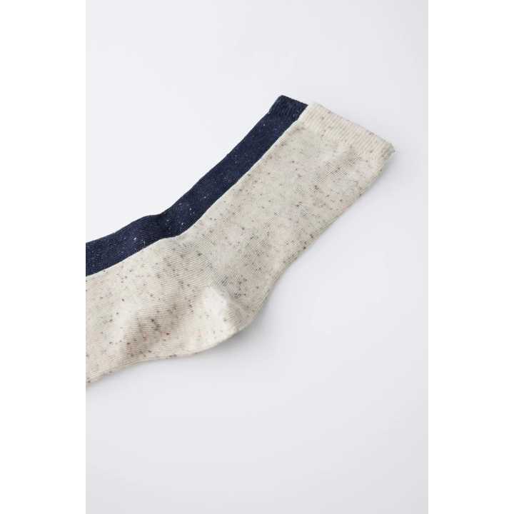 Набор из 2 пар длинных носков с пуговичным принтом